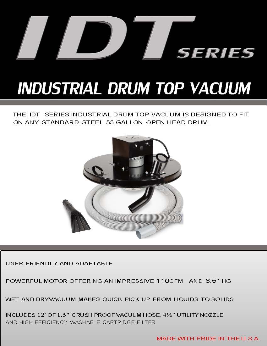 Amazon.com: Industrial Drum Top Vacuum, IDT-55 : Industrial